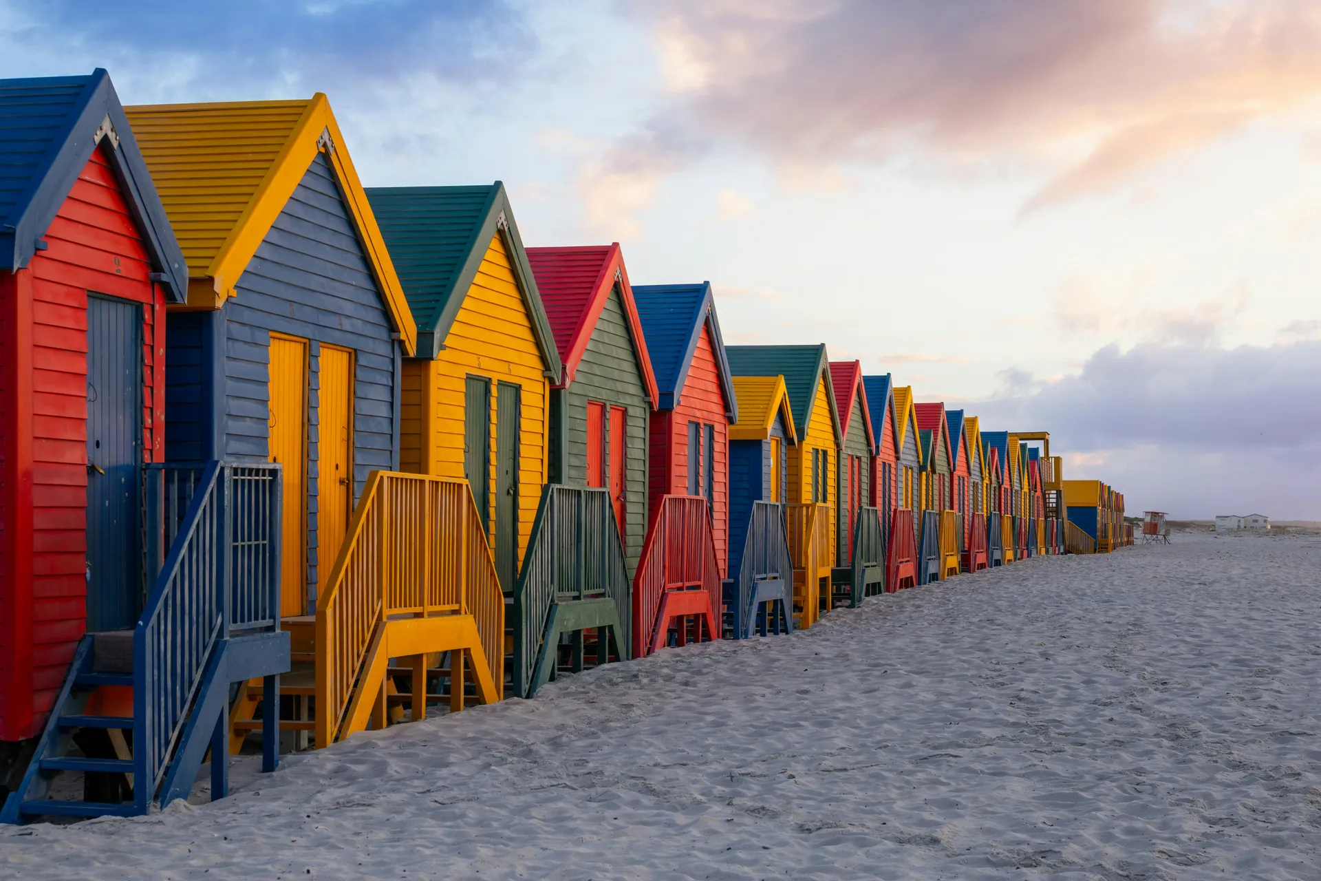 Muizenberg – barevné kabinky